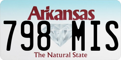 AR license plate 798MIS