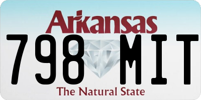 AR license plate 798MIT