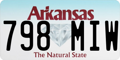 AR license plate 798MIW