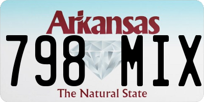 AR license plate 798MIX