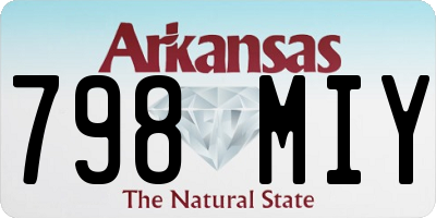 AR license plate 798MIY