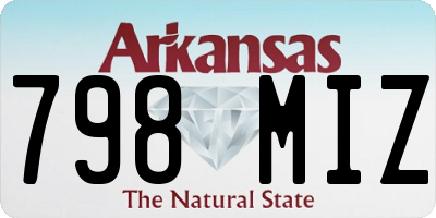 AR license plate 798MIZ