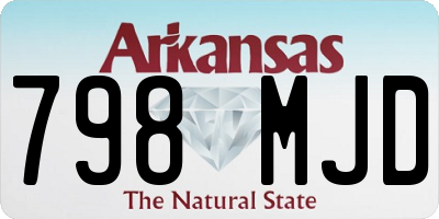 AR license plate 798MJD