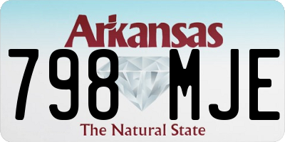 AR license plate 798MJE