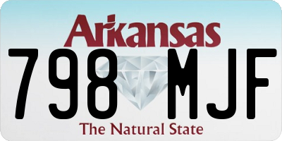 AR license plate 798MJF