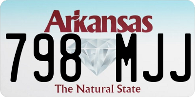 AR license plate 798MJJ