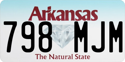 AR license plate 798MJM