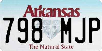 AR license plate 798MJP