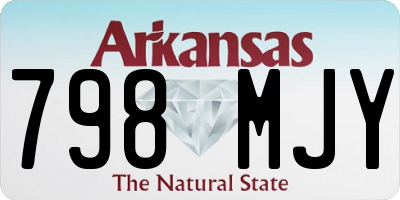 AR license plate 798MJY