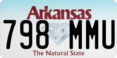 AR license plate 798MMU