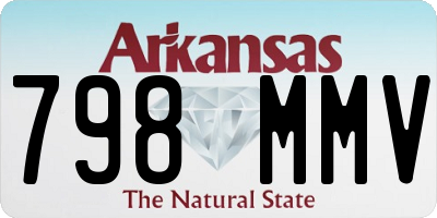 AR license plate 798MMV