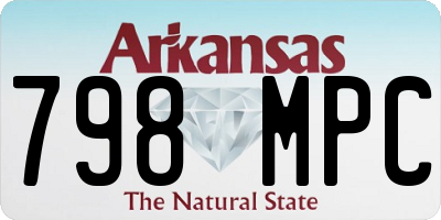 AR license plate 798MPC