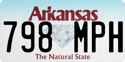 AR license plate 798MPH