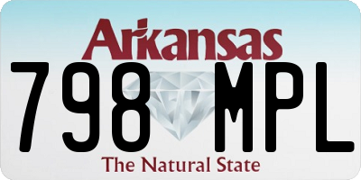 AR license plate 798MPL