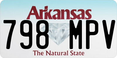 AR license plate 798MPV