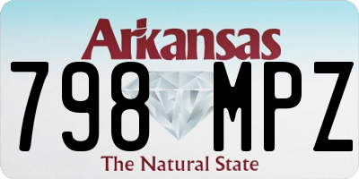 AR license plate 798MPZ