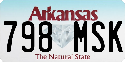 AR license plate 798MSK