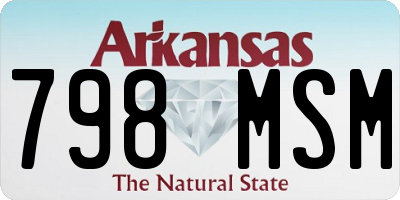 AR license plate 798MSM