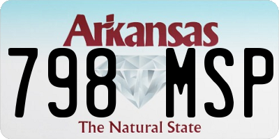 AR license plate 798MSP