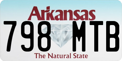 AR license plate 798MTB