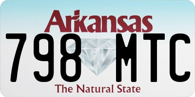 AR license plate 798MTC