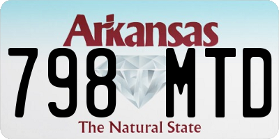 AR license plate 798MTD
