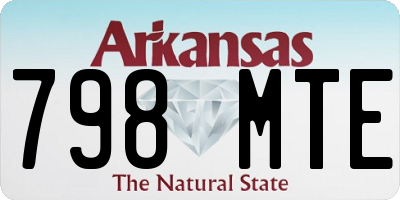 AR license plate 798MTE