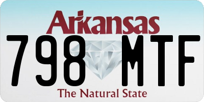 AR license plate 798MTF