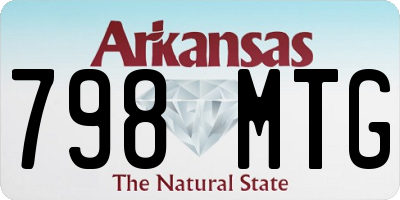 AR license plate 798MTG