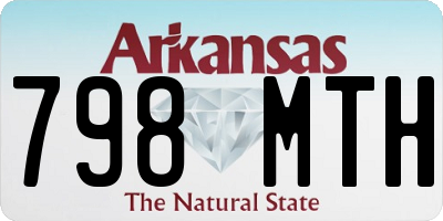 AR license plate 798MTH