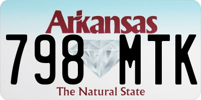 AR license plate 798MTK