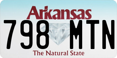 AR license plate 798MTN