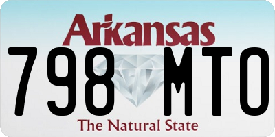 AR license plate 798MTO