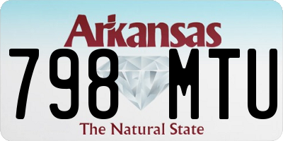 AR license plate 798MTU