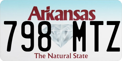 AR license plate 798MTZ