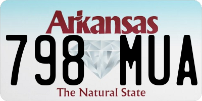AR license plate 798MUA