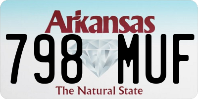 AR license plate 798MUF