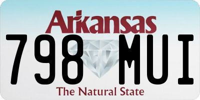 AR license plate 798MUI