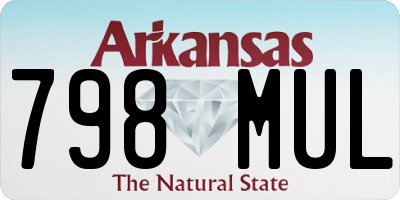 AR license plate 798MUL