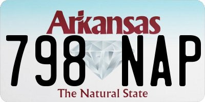 AR license plate 798NAP