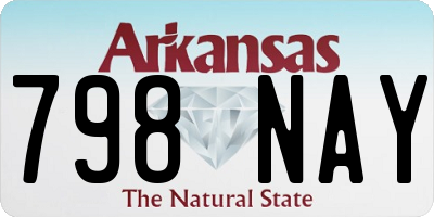 AR license plate 798NAY