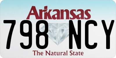 AR license plate 798NCY