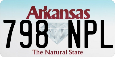 AR license plate 798NPL