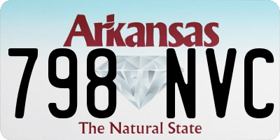 AR license plate 798NVC