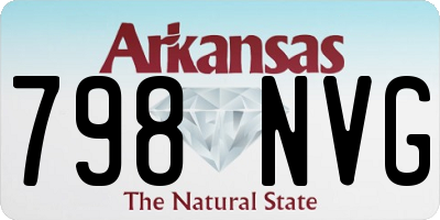 AR license plate 798NVG