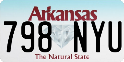 AR license plate 798NYU