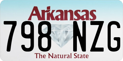 AR license plate 798NZG