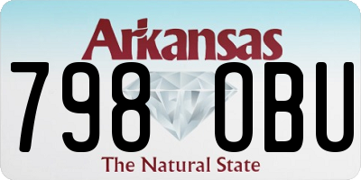 AR license plate 798OBU