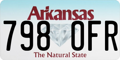 AR license plate 798OFR
