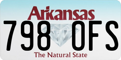 AR license plate 798OFS